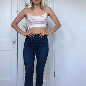 Urban Outfitters Striped Crop Top